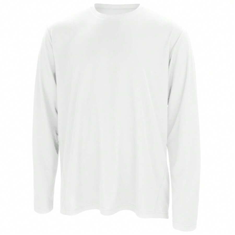 Spiro Mens Sports Quick-Dry Performance Base Layer T-Shirt Szs S-2XL - White - View 1