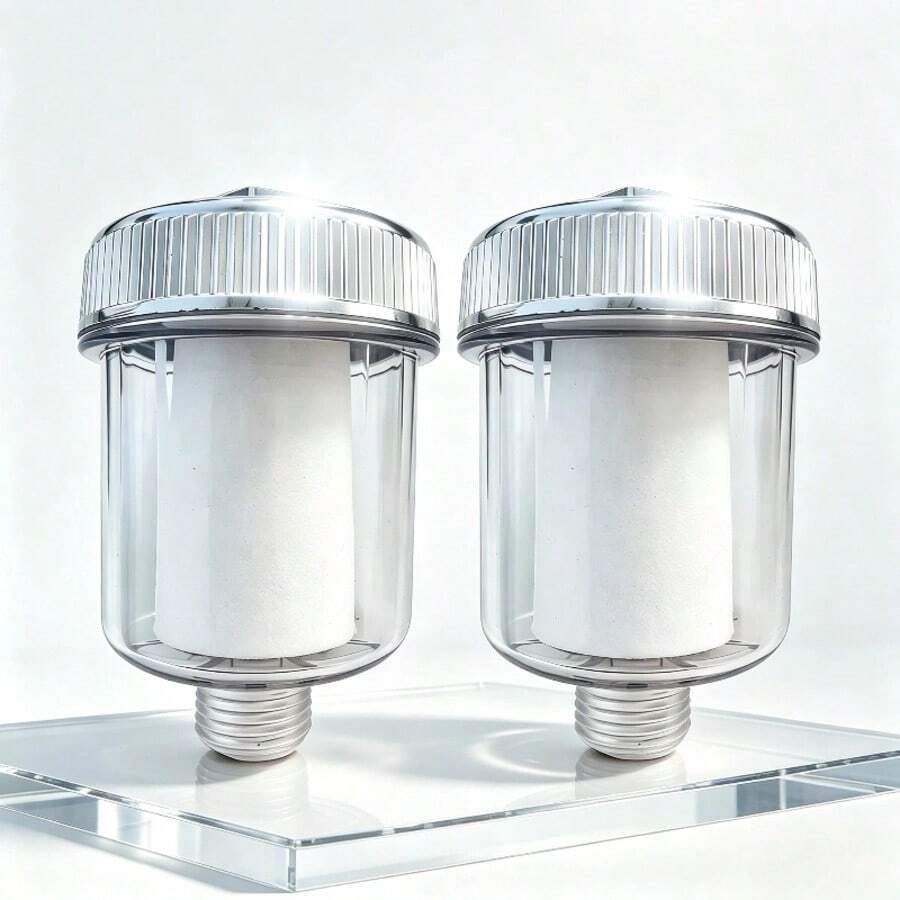 This Shower Filter Features A Transparent Visible Shell, Allowing You To Easily Monitor The Internal Filter Status And Consumable Wear For Timely Replacement And Maintenance. The Top Is Equipped With A Glossy Non-Slip Screw Cap, Making Disassembly And Assembly Simple And Convenient, Allowing You To Open And Close The Shell By Hand Without Any Additional Tools. Installation Is Straightforward, With A Direct Screw-On Assembly. The Shell Is Durable And Resistant To Water Pressure, Suitable For Daily Bathroom Use. - Multicolor - View 1
