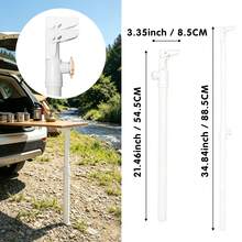 Foldable Table Legs, Multi-Functional Adjustable - 90° Angle Metal Replacement Table Legs, Suitable For Trunk Party/Beach Picnic/Hiking Camping Scenarios, Applicable To Camping Tables, Laptop Desks And Coffee Tables Etc. - Durable Metal Structure, No Shaking And Ultra-Light, Portable Folding Camping Table Legs - Black - View 6