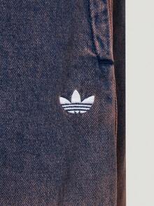 Adidas Originals Women's ORIGINALS OG 2IN1 PANT Pure Cotton 2-In-1 Loose Fit Curved Leg Denim Sweatpants KS0624 - Medium Wash - View 6
