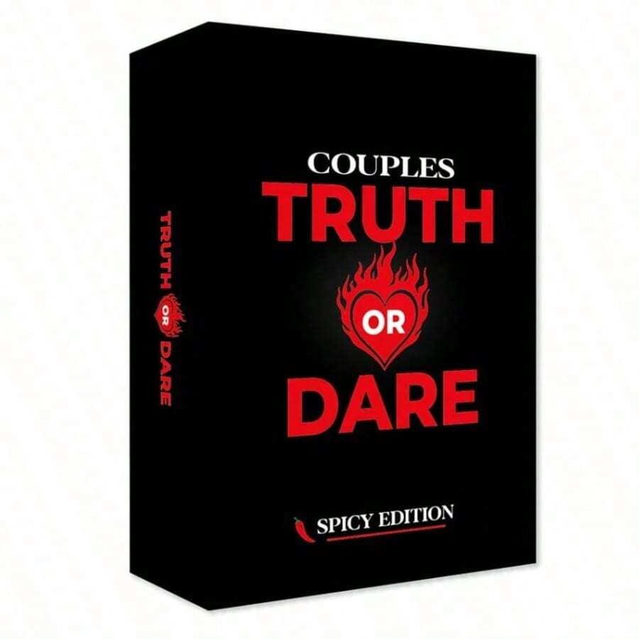 Kartu Permainan Truth Or Dare Bahasa Inggris Baru, Permainan Kartu yang Berani dan Seru untuk Menciptakan Suasana di Pesta Apa Pun, Sempurna untuk Kencan Malam, Ulang Tahun, Hari Valentine, dan Natal - Hitam - View 1