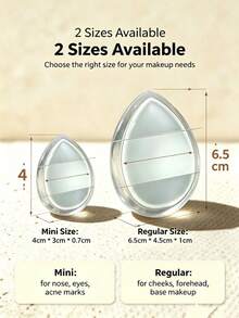 Transparent Silicone Makeup Sponge 3D Jelly Q-Bounce Cushion Puff, Non-Absorbent, Easy Application, Wet Use Makeup Tool - Clear - View 7