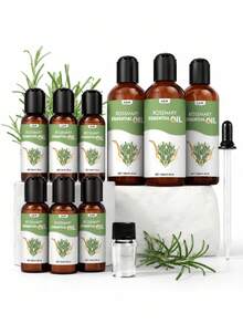 Rosemary Essential Oil Multiple Sizes 100ml 30ml For Diffuser, Diffuser Stone, Humidifier, Candle, Suitable For Bedroom, Car, Room, Bathroom, Home Decor Etc., Gentle & Fresh, Alcohol-Free - Rosemary Essential Oil - View 2