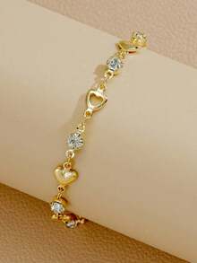 1 pieza Brazalete minimalista de moda, accesorio versátil adecuado para niñas, fiestas, regalos y uso diario - Multicolor - Ver 2