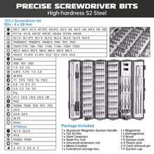 1 Set 128-In-1 Precision Screwdriver Set With Flexible Shaft Magnetic Driver Kit, Professional Magnetic Repair Tool Kit For Computer, Laptop, Camera, Game Console, Men's Tool Gift - Screwdriver - View 11