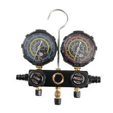Refrigeration Manifold Gauge Set R410a R22 R134a R404a, Automotive Manifold Gauge Set With Hoses, Quick Couplers - A - View 7