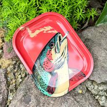 1件綠色鯉魚圖案捲盤，優質捲菸工具，理想的節日禮物 - 均碼 - 查看 2