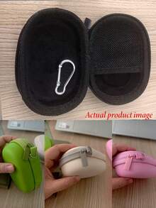 1pc Mouse Storage Bag, Multifunctional Data Cable Organizer, Digital Accessories Storage Pouch, Shockproof Power Bank Plug & Mouse Protective Case, Wireless Mouse Storage Protective Sleeve, Portable Storage Bag - Multicolor - View 9