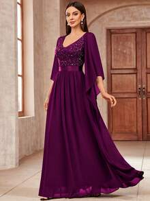 Wedding Dresses - Maroon - View 6