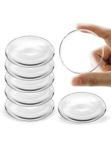 Door Stoppers For Wall, Door Knob Wall Protector, Self Adhesive Door Bumpers For Walls, Shock Absorbent Door Handle Stopper, Protects Every Wall Surface, Clear - Multicolor - View 1