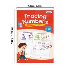 Lachilly Children's Handwriting Practice Book: Letter And Number Tracing Exercises (With Lines), Learning Activities, Early Writing Skills Development, Classroom Essential - Reusable Number Workbook - View 4