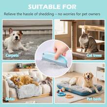 Pet Hair Remover Brush, Scratch-Resistant Rubber Bristles, Suitable For Cats And Dogs, Powerful Pet Hair Brush, Efficient Cleaning Tool For Furniture, Carpets And Car Seats, Easy To Clean Home Beauty Tool, Pet Hair Remover - Multiple Styles - View 10