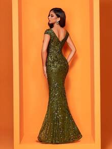 Vestidos de Boda - Verde Oliva - Ver 4