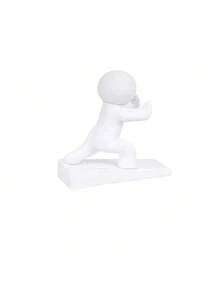 Funny Kung Fu Character Design Door Stopper, Non-Slip Door Wedge, Wall And Floor Protector, Easy To Install, Suitable For Pets, Home And Office, Keeps Door Open, Home Decor Desktop Ornament, Cute Door Stopper - Multicolor - View 12
