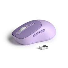 MAGEEGEE Ratón de portátil 2.4G con receptor USB, ratón de viaje ultra delgado, compatible con Macbook Air/Pro, portátil, tableta, computadora, PC - Morado - Ver 5