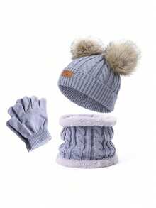 1 Set Knitted Wool Hat Set - Multicolor - View 14