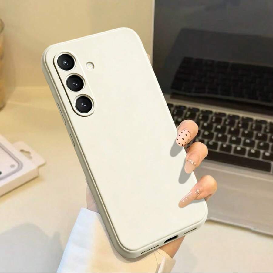 适用于 Galaxy S20、S21、S22 Plus、S23、S24、S25、S26 Plus、S26 Ultra、6、7、8、X、XS Max、11、12、13、14、15、16、17 Pro、17 Pro Max、Pixel 6、7、8、9、10A、10 Pro、10 Pro XL、A13、A23、A33、A53、A73、07、17、37、57、14、24、34、54 的手机保护壳,带绒面内衬 - 白色 - 查看 1