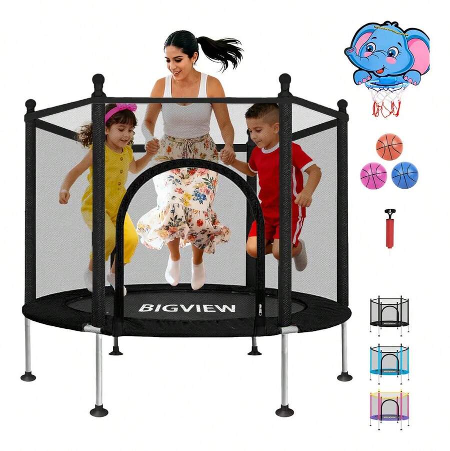 Kids Trampolines - Black - View 1