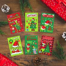The Grinch The Christmas Card Set (Card + Envelope + Sticker) Cartoon Green Monster Greeting Card Envelope Holiday Greeting Card Sticker Holiday Greeting Card Christmas Card Christmas Gift - Multicolor - View 8