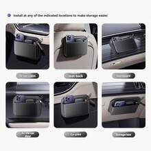 Automotive Storage Bag Adhesive-Backed Driver Passenger Console Storage Box Multi-Function Seat Gap Organizer Vehicle Storage Tidy Car Interior Car Storage Organizer Box Car Accessories - Multicolor - View 8