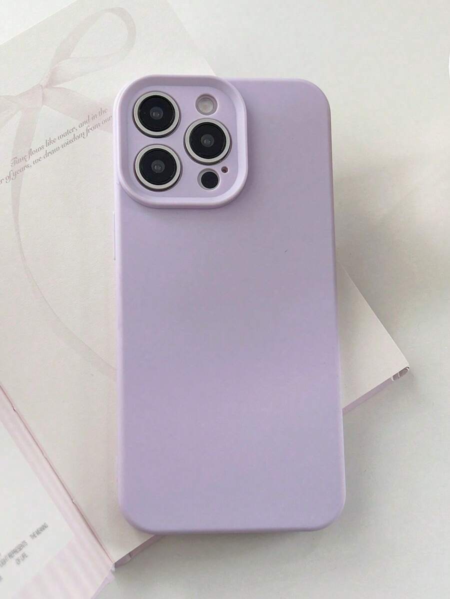 CteGlodrix Apple 17 Phone Case Apple 17 Pro Max Phone Case 1pc Fresh Cute Lavender Purple Phone Case Shockproof Camera Protection Compatible With Apple 17 16 15 14 13 12 11 Pro Max Series - Lavender Purple - View 1