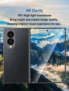 3pcs/Pack High Definition Tempered Glass Screen Protector [Outer Screen] High Hardness Structure, Anti-Scratch And Anti-Collision, Advanced Adhesive Provides Stable Adhesion Effect, Long-Term Use Without Displacement. Ultra-Clear Optical Material, Does Not Affect Image Quality And Color. Compatible With Fold 2 5G/Fold 3 5G/Fold 4/Fold 5/Fold 6/ Fold 7/ /Flip 8/Fold 8/Fold 8 UItra And Other Series - Clear - View 5