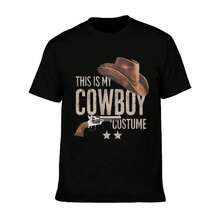 Cowboy Costume Design 180g Pure Cotton Men's Tshirt Comfort Fit Leisure - 款式 - 查看 6