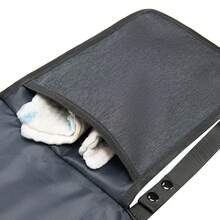 Bolsa portátil para cambiar pañales de bebé con bolsillos, estación de cambio de pañales impermeable para viajes, artículos esenciales para el viaje del bebé. - Verde Oscuro - Ver 4