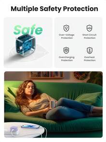 UGREEN Fast Charging Solid Color Wall Charger 20W Single C-Type Charger UK Plug Purple Spring Gift - View 5