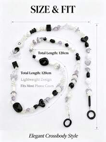 Fashionable Phone Lanyard, Cute Colorful Universal Phone Charm Accessory, Multiple Colors And Styles Available, Fashionable Phone Decorative Chain Camera Strap - Multicolor - View 4