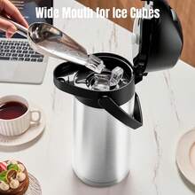 1.9L/64oz Stainless Steel Cold Water Pitcher With Lid And Cleaning Brush, 24-Hour Cold Storage Iced Tea Pot, Cold Beverage Dispenser, Suitable For Iced Tea, Coffee, Juice, Milk, Drinks - Multicolor - View 6