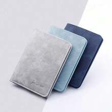 1pc PU Leather Travel Passport Holder, RFID Blocking Multifunctional Portable Passport Cover Document Storage Wallet With Zipper Design And Multiple Card Slots - Multicolor - View 2
