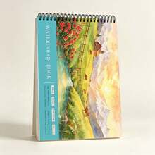 A4 Coil Watercolor Notebook, 300gsm Heavy Art Paper, Sketch Drawing Pad, Back To School Stationery, Ideal Art Gift For Students & Artists,1pc - Multicolor - View 12