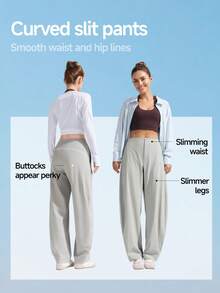 Beneunder Women's Quick-Dry Loose-Fit Sun-Protective Pants DS011 - Blue - View 3