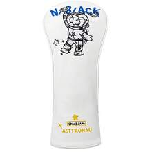1Pc Cartoon Astronaut Golf Club Head Cover, Stylish Golf Driver Fairway Hybrid UT Wood Headcover With Interchangeable Number Tag, Golf Club Protector Sports Accessory - White - View 5