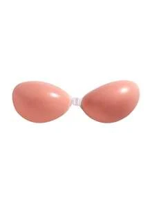 1 Pc Black Invisible Silicone Adhesive Push-Up Bra, Reusable Strapless Backless Bra For Women, Ideal For Evening Dresses & Special Occasions - Multicolor - View 13