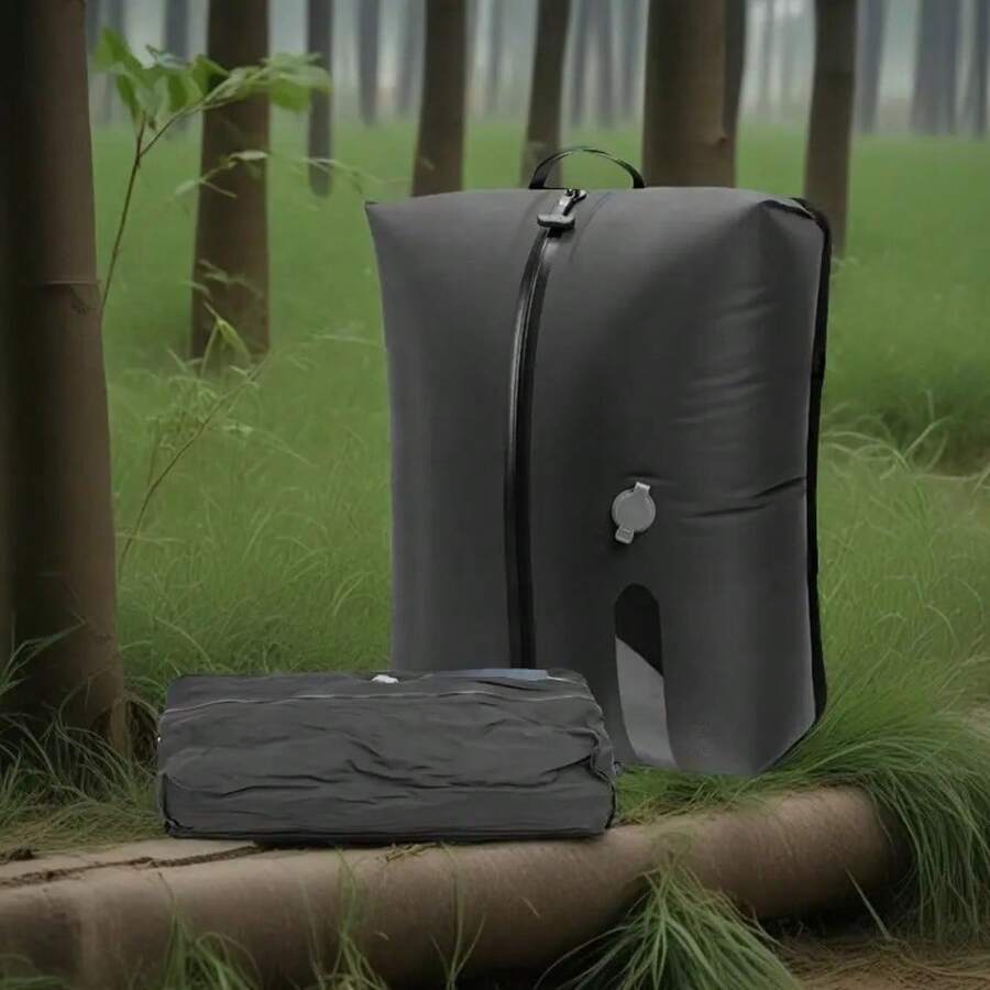 Reusable Lightweight Travel Vacuum Compression Bag For Outdoor Storage, With Sealed Zipper Design, Disposable Air Valve, No Need For An Air Pump, Space Saving, Suitable For Luggage And Backpack Storage Bags