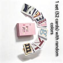 1 Set (52pcs) Aesthetic Vintage English Letter Square Stickers - Perfect For DIY Scrapbooking, Notebook Stickers, Luggage, Guitar & Diary | Creative Stationery & Holiday Gift Ideas - Random - View 8