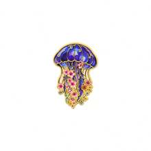 Floral Ocean Animal Lapel Enamel Pins And Brooches Badge Pins For Backpacks Bags Backpack Cool Decoration Friend For Gifts - Multicolor - View 13