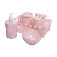Kit Higiene Bebê 5 Peças  -  enxoval, maternidade ROSA - Rosa Bebê - Visão 4