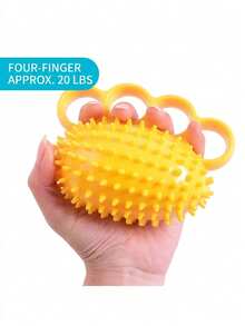 4-Finger Spiky Ball For Hand Exercise, Stress Relief, And Training - Multicolor - View 15