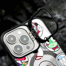 Colorful Digital Circus Characters Phone Cases Is Compatible With Samsung, Apple, , , , Transsion, ,  And Honor. Made Of TPU Silicone, It Offers Shock And Drop Protection. - Black - View 5