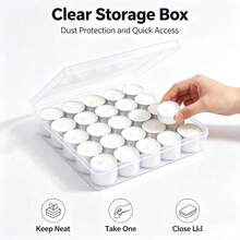 50pcs Tea Light Candles, 2 Hours Burn Time, Suitable For Tea Warmers, Food Warming And Home Use ( For Pregnant Women And Babies) - Multicolor - View 8