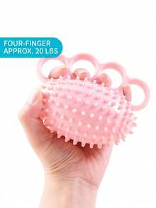 4-Finger Spiky Ball For Hand Exercise, Stress Relief, And Training - Multicolor - View 17