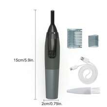 Conduroma Eyebrow Trimmer Electric For Men And Women, Rechargeable Multi-Functional Personal Trimmer, Painless Detail Trimmer With Rinseable Blade For Face Beard Neck (Dark Grey). - Dark Grey - View 3