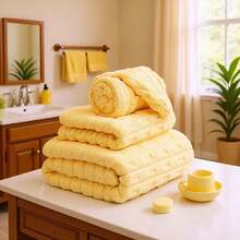Bath Towels - Yellow - View 3