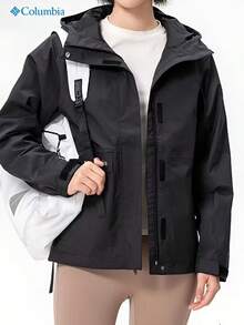 Columbia New Waterproof Outdoor Women's Sports Jacket Hooded Casual Coat - Black - View 1