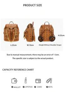 Mcm Arenvisetos Logo Women's Shoulder Bag MWKFATA02CO001 - 干邑色MWKFATA02CO001 - 查看 10