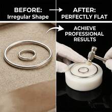 KLONKEE Jewelry Nylon Flat Block, Bent Ring And Bracelet Shaping Repair Tool, Wear-Resistant Smooth Jewelry Shaping Anvil, Suitable For Goldsmith DIY Jewelry Care - Jewelry Nylon Flat Press Block - View 3