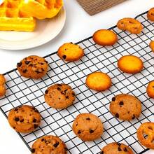 1pc Black Non-Stick Drying Rack, Kitchen Baking Tool, Bread Cooling Rack, Cookie Food Cooling Rack - Black - View 5